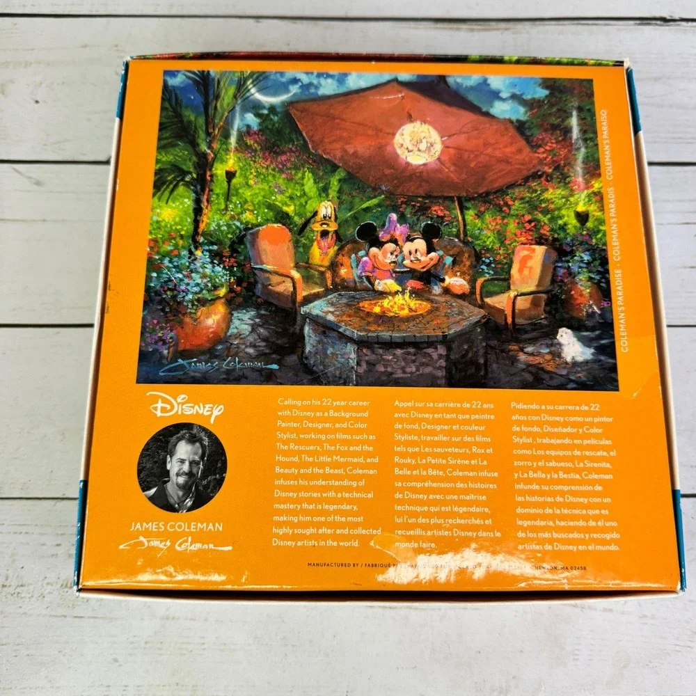 Ceaco Disney Fine Art Mickey Minnie Coleman Paradise 1000pc‎ Jigsaw Puzzle